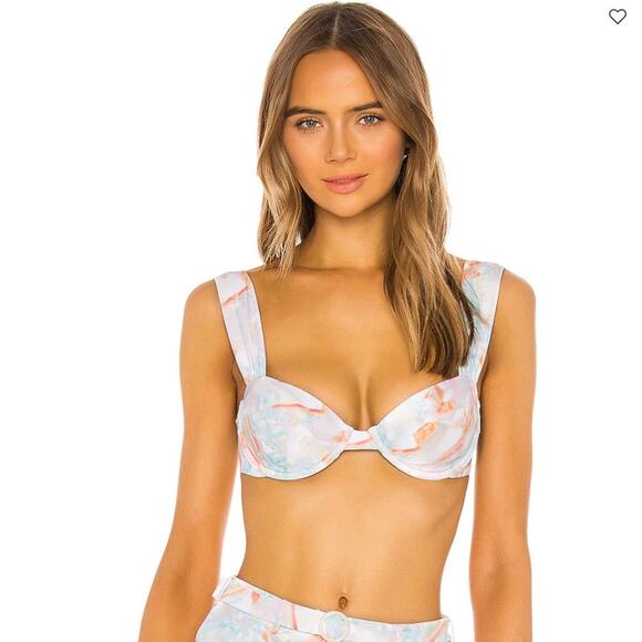 Claudia Bikini Top Sky Blue- WeWoreWhat - Picture 2 of 5